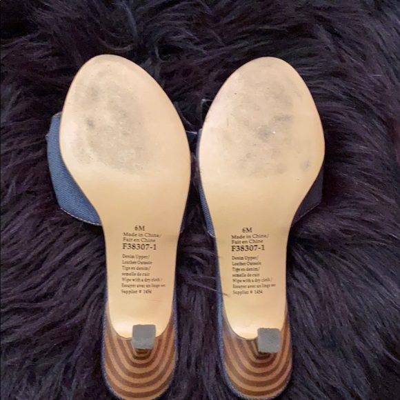 Avon denim bow slide shoes - Picture 2 of 2